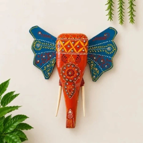 Hand Painted Wooden Wall Hanging