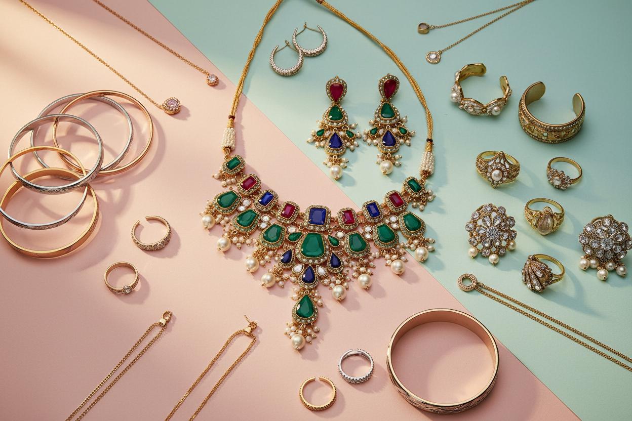 High street fashion jewellery